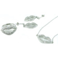 Vente en gros Bijoux Mode femme AAA CZ 925 Silver Set (S3286)